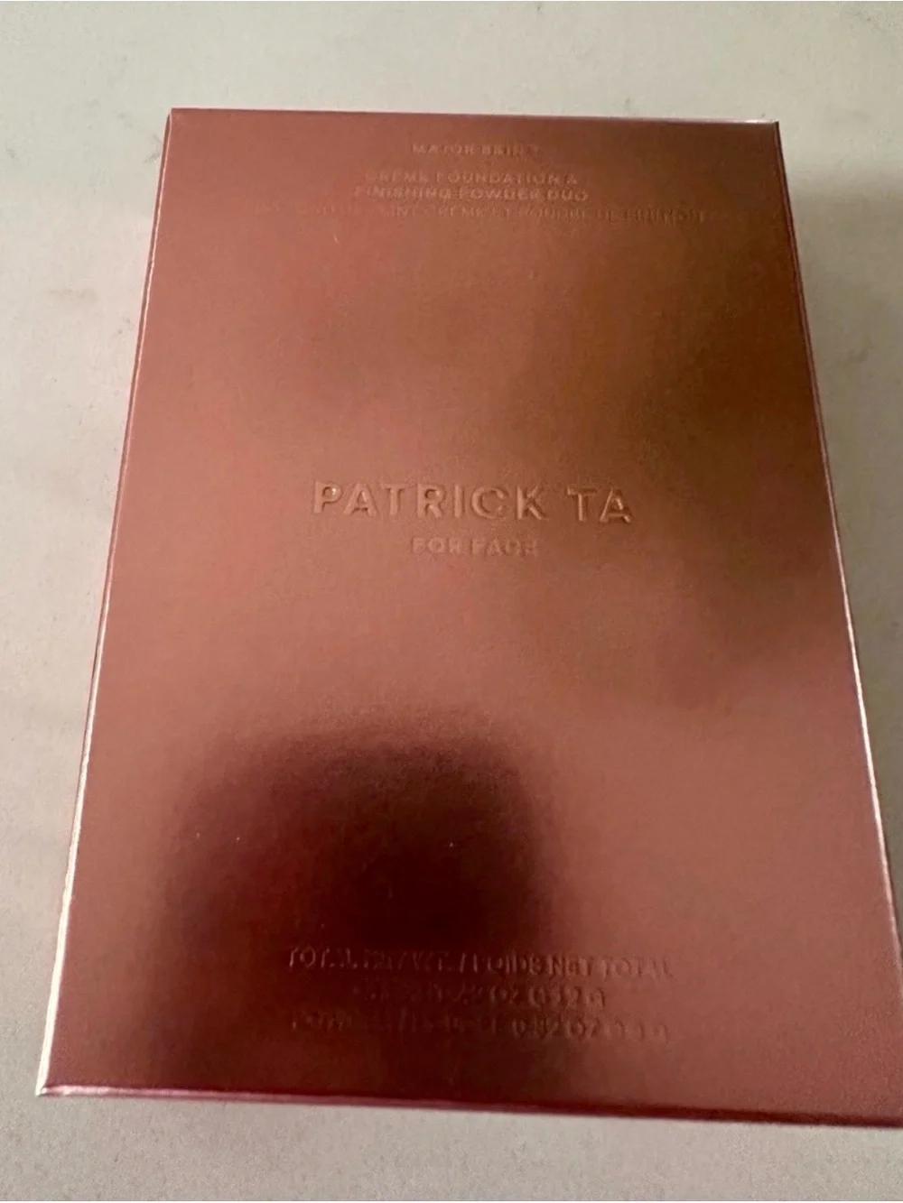 Patrick Ta Skin Crème Foundation & Finishing Powder Duo — Fair 2 (Neutral) NIB